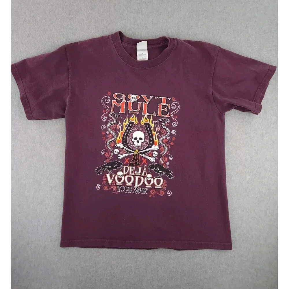 Vintage Gov't Mule Tour 2005 Concert T-shirt Purple Deja Voodoo Size Medium